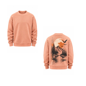 Sudadera de punto gofrado para hombre, cuello redondo, manga larga, jersey informal, térmico, texturizado, fabricante de ropa deportiva OEM personalizada - Product Image 4