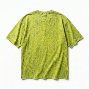 T-shirt délavé pour homme, coupe ample, coton vintage épais, style streetwear décontracté, confortable, respirant et durable - Product Image 5