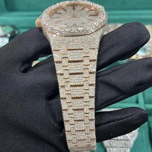 Reloj de Lujo para Hombre, Estilo Hip Hop, con Incrustaciones de Diamantes Moissanite VVS, Acero Inoxidable, Automático, ETA, 40 mm - Product Image 2