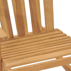 Ensemble de 2 chaises de jardin à bascule Adirondack en teck massif, durables et élégantes - Product Image 6