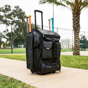 Sac de sport à roulettes moderne Lamatex Sports LS-1033, couleurs personnalisées, pour équipement de baseball, avec plusieurs compartiments, en polyester, fermeture éclair - Product Image 3