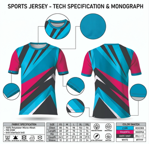 Jersey de Manga Corta con Logotipo Frontal Estampado por Sublimación Premium, 100% Poliéster, Uniforme de Equipo Personalizado, Servicio OEM - Product Image 5