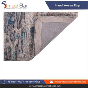 Alfombra Dhurrie de Algodón Hecha a Mano, Diseño Floral Moderno, Respaldo de Látex Ecológico, Lavable, Antideslizante, Pelo Medio Grueso, para Hogar y Camping - Product Image 5