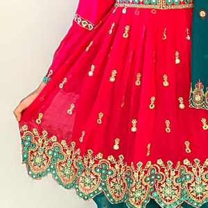 Robe afghane pour femmes, vêtements ethniques traditionnels, élégante, à manches longues, brodée, coupe ample, tenue musulmane modeste, confortable - Product Image 6