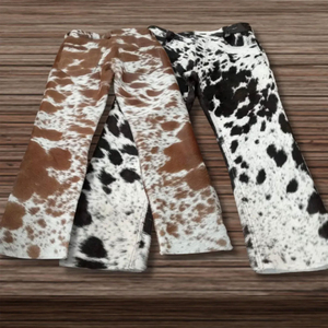 <b>Men's</b> <b>Tie</b> Dye Flare Pants Casual <b>Black</b> White Patterned Trousers - Product Image 5