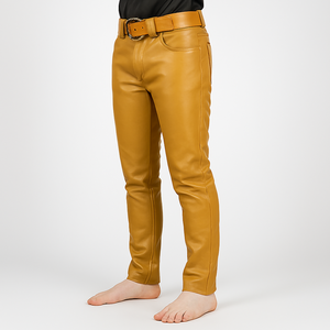 Pantalones Cargo Tácticos Unisex de Cuero PU de Alta Calidad, Cintura Alta, Impermeables, Resistentes al Viento, Estilo Urbano, Cierre de Cremallera - Product Image 5