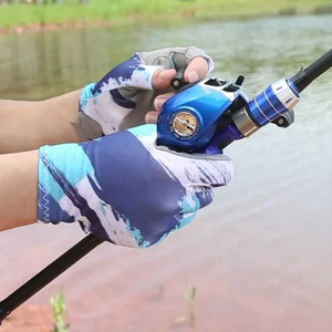 Guantes de Pesca Transpirables con Agarre para Caña de Pescar, Servicio OEM, Marca Personalizada, Suministro Directo de Fábrica al por Mayor para Deportes al Aire Libre - Product Image 4