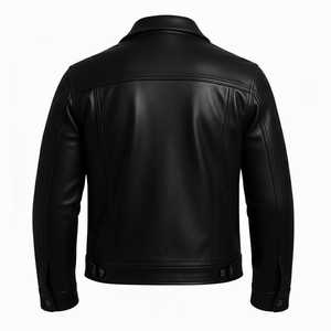 Veste en cuir pour homme, véritable peau d'agneau, style classique vintage, vestes en cuir pour hommes - Product Image 5