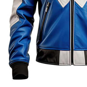 Nueva Chaqueta de Invierno para Hombre, de Cuero Genuino, Resistente al Viento, Estilo Casual, con Cuello Desgarrado, Corte Ajustado, Color Sólido - Product Image 4