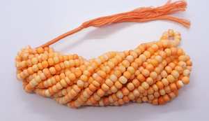 AAA Rare Orange <b>Opal</b> Smooth Rondelle Beads 16 Inch Shaded Orange Candy <b>Opal</b> Gemstone Beads Natural <b>Opal</b> Rondelle Loose Beads - Product Image 2