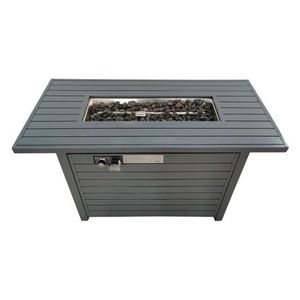 Tavolo da Esterno con Braciere e Coperchio, Grigio, 25 H X 42 W - Product Image 3