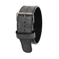 Ceinture de musculation en cuir de vachette de haute qualité, taille personnalisable, durable, respirante, avec boucle, OEM, pour hommes, sécurité et fitness