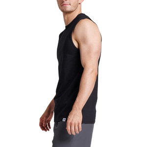Custom Summer Sleeveless Muscle Shirt 100% Polyester Quick-Drying Men's Muscle Fitness Tank <b>Tops</b> At <b>Low</b> Price - Product Image 4