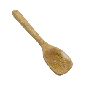 Cuchara de espagueti moderna de madera desechable ecológica, tenedor de pasta, cuchara para fideos con dientes, pulido a espejo, para camping, servir y cocinar - Product Image 2