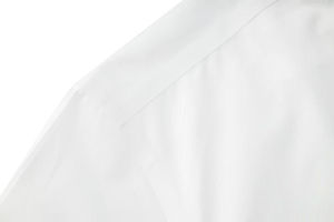 Camisa de vestir blanca premium para hombre, cuello clásico extendido, manga larga, formal de negocios, con botones, transpirable, OEM personalizado - Product Image 4