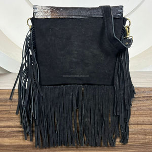 กระเป๋าถือหนังวัวแท้สำหรับผู้หญิง, กระเป๋าถือหนังวัวแท้แบบโบฮีเมียนผมสไตล์โบฮีเมียนแกะสลักแบบตะวันตก - Product Image 6