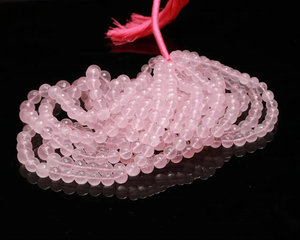 ลูกปัดควอตซ์ทรงกลมขนาด7-9มม. คุณภาพ AAA เกรดอัญมณีธรรมชาติยาว16นิ้ว - Product Image 4