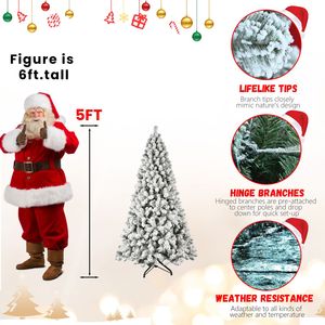 Albero di Natale Artificiale Pre-Illuminato da 1,5 m con Rami in PVC, 200 Luci Calde, Effetto Abete Realistico - Product Image 3