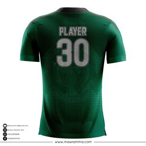 Maillot de football personnalisé pour hommes, vert, sublimation, séchage rapide, respirant, 160 GSM, polyester, uniforme d'entraînement, vêtements d'équipe, OEM - Product Image 6