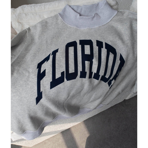 เสื้อสเวตเชิ้ตคอกลมพิมพ์ลายตัวอักษร FL ไซส์ใหญ่ ผ้าฝ้ายขนแกะถักแบบเป็นมิตรต่อสิ่งแวดล้อม เหมาะสำหรับฤดูหนาว ทรงไหล่ตก สำหรับผู้หญิง - Product Image 4
