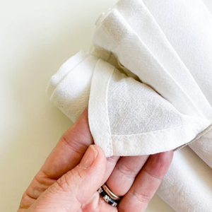 Lintless Crystal Stemware Polishing Flour Sack Towels 70x70cm Pure White Cotton Dish Drying Cloth For Fine Dining Wine <b>Bar</b> - Product Image 3