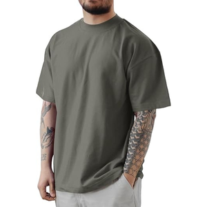 เสื้อยืดคอกลมโอเวอร์ไซส์ผู้ชาย ดีไซน์ใหม่ คุณภาพสูง แห้งเร็ว - Product Image 1