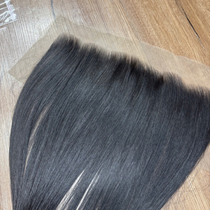 13x4 naturel noir pour suisse pour dentelle fermeture frontale belles extensions de cheveux humains en dentelle transparente - Product Image 1