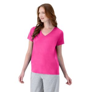 เสื้อยืดผ้าฝ้ายคอวีแขนสั้นสำหรับผู้หญิงเสื้อยืดสีเรียบสำหรับฤดูร้อนสินค้ามาใหม่2025 - Product Image 2