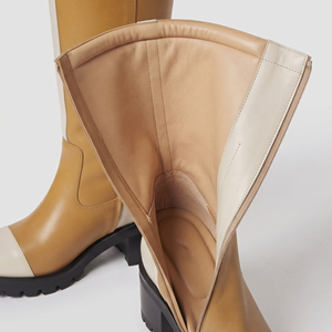 Wholesale Men Leather <b>Knee</b> <b>High</b> Boots Mens Leather Footwear <b>Knee</b> <b>High</b> Booties With Side Zipper Custom Logo Men Leather Long Boot - Product Image 5