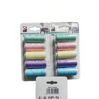 Fils à coudre en polyester de couleur pastel, haute qualité, petite bobine, pour broderie au point de croix, artisanat, objet de collection, fabriqué en Chine