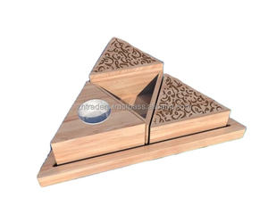 Quemador de Incienso Árabe de Madera de Primera Calidad, Juego de Mubkhar, Exquisito Soporte para Bakhoor para Ramadán, Eid, Regalos Festivos Árabes y Hogar - Product Image 5