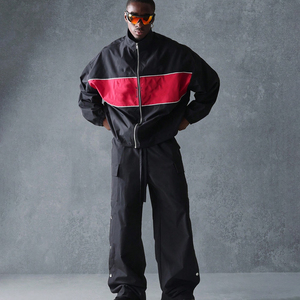 Nouvel ensemble coupe-vent décontracté en tissu éponge pour homme – Veste zippée respirante et élégante pour le printemps – Vente en gros et personnalisation - Product Image 5
