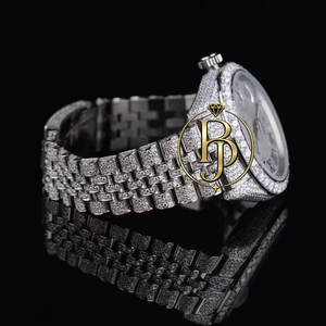 Montre à quartz de luxe pour homme Briva, bracelet en acier inoxydable, boîtier, affichage analogique, fermoir pliant de sécurité, cadran en verre de 25 mm, écologique - Product Image 2