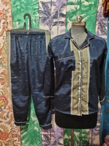 Handmade Indian Silk Floral Bridesmaids Pajama Set Soft Sexy Breathable Summer Nightwear Women Comfortable Nonwoven Full Length - Product Image 2