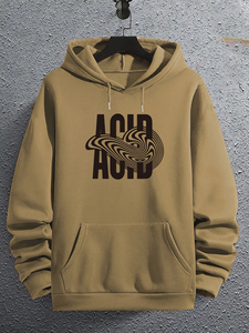 Fashion Acid Washed <b>Oversized</b> Heavyweight Hooded <b>Sweatshirt</b> <b>Vintage</b> Custom Logo Hoodie for Men Premium Streetwear Cotton Fleece - Product Image 1