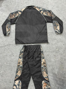 Survêtement coupe-vent 100% nylon avec pantalon à cordon de serrage et veste, lignes réfléchissantes, design Cmo, pour homme - Product Image 5