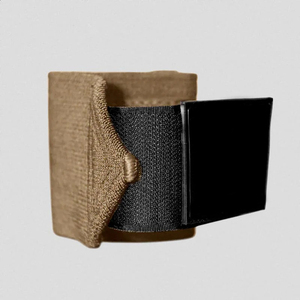 Bandes de poignet personnalisées pour la musculation avec couverture de la paume et boucles pour le pouce, en polyester et coton respirant, fermeture auto-agrippante - Product Image 2