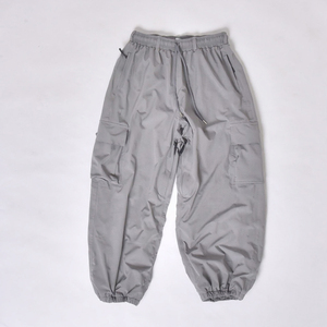 Pantalon de neige imperméable gris pour hommes en plein air Pantalon cargo de ski respirant avec taille élastique et poches fonctionnelles - Product Image 1