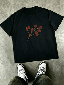New Arrival White Men's Short Sleeve T-<b>Shirt</b> With Cartoon Bread Print Regular Fit O-Neck Casual Jersey Cotton <b>Shirt</b> - Product Image 5