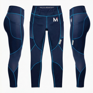 กางเกงเลกกิ้งออกกำลังกายผู้หญิงแบบสั่งทำพิเศษ ยืดหยุ่นสูง แห้งเร็ว กางเกงโยคะ ผ้าสี่ทิศทาง ยืดได้ ผลิตจากโรงงานชุดกีฬา - Product Image 6