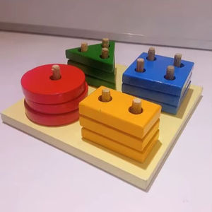 Mesa de actividades infantil de madera natural de alta calidad, mesa de aula de madera duradera para 2 personas a precio de mayoreo - Product Image 1