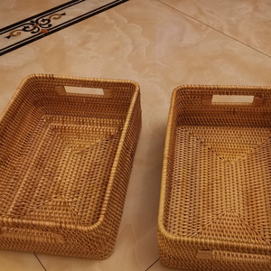 Cesta de almacenamiento de ratán hecha a mano Diseño encantador para baño y dormitorio Hecho en Vietnam - Product Image 6