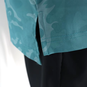 Camisa de Hombre de Verano, Transpirable, Tejida, 160g, Poliéster/Algodón Satinado, Lisa, Casual, Antiarrugas, con un Solo Botón y Cuello Camisero - Product Image 6