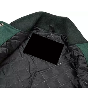 Private Label <b>Retro</b> Varsity <b>Jacket</b> for Men Comfortable Melton Wool Genuine <b>Leather</b> 100% Cotton for Winter Outdoor Activities - Product Image 6