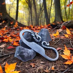 Factory Wholesale Safety Outdoor Survival Emergency <b>Fire</b> Starters Flint Steel Single High Carbon Steel <b>Fire</b> Striker Hand Forged - Product Image 4