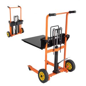 Sollevatore Idraulico per Materiali con Capacità di 450 Libbre, Carrello Elevatore per Pallet, Tavolo Elevatore con Sollevamento Massimo di 35,4 Pollici - Product Image 1