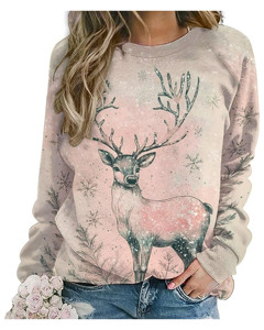Sweat-shirt à capuche à manches longues pour femme avec logo sur le devant pour l'automne et l'hiver - Product Image 1