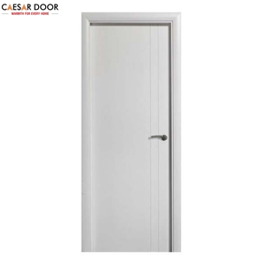 Porte en placage de bois minimaliste avec âme en composite WPC et design moderne de luxe pour usage commercial dans les salles de bain et les bureaux - Product Image 1