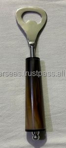 Abridor de Botellas Antiguo de Acero Inoxidable Resistente con Mango de Madera, Hueso o Cuerno de Búfalo, Abridor de Tapas Resistente - Product Image 6
