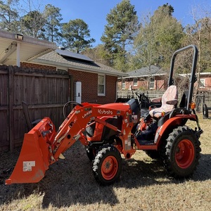 รถแทรกเตอร์ KUBOTA รุ่นใหม่ B2601 ขับเคลื่อน 4 ล้อ สำหรับทำสวน ตัดหญ้า พร้อมที่ตักด้านหน้า และชุดโรตารี่ - Product Image 1